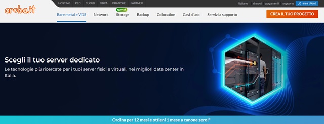 aruba server dedicati offerta