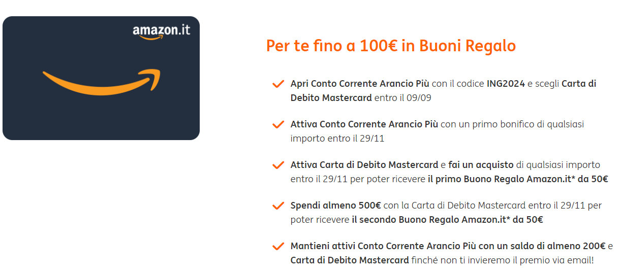 fino a 100€ in Buoni Regalo