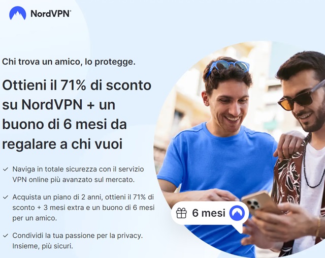 nordvpn buono 6 mesi