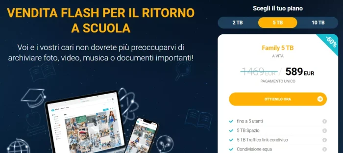 5TB in sconto del 60%