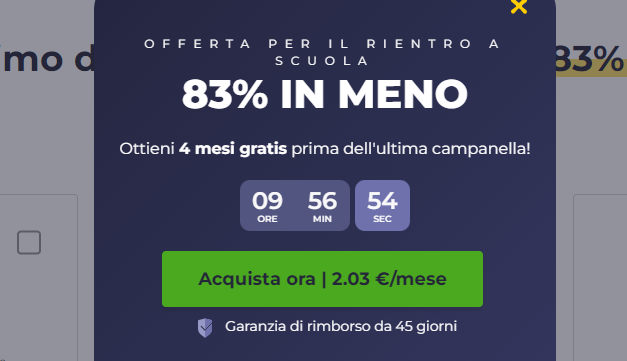 83% di sconto