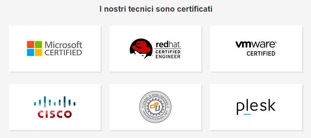 Certificazioni