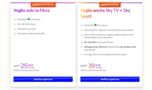 Sky TV Sky Sport Sky WiFi