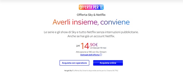 sky e netflix averli insieme conviene