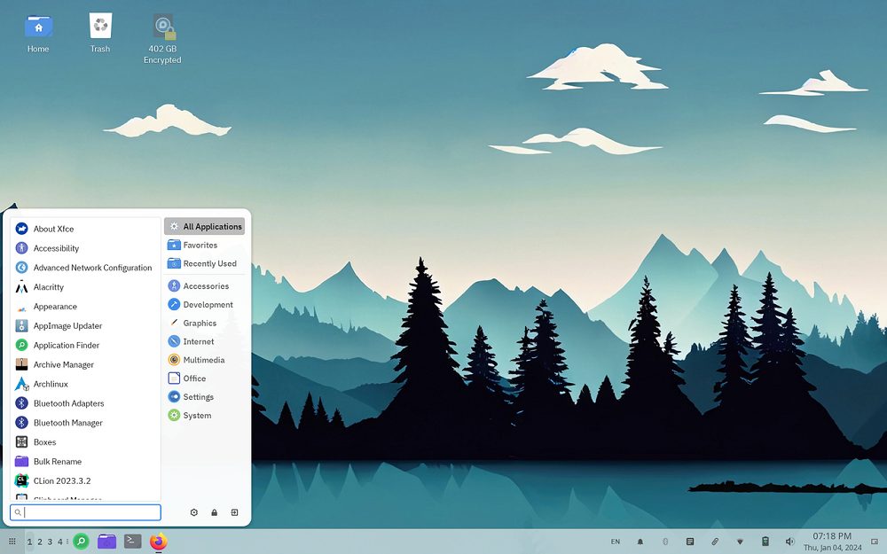 Xfce desktop