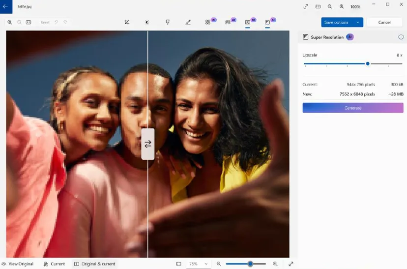 Microsoft - App Foto - Super-Resolution