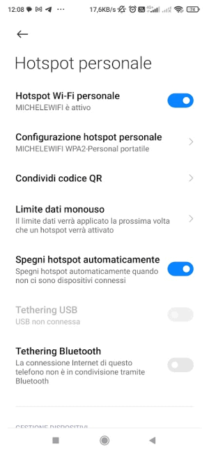 Hotspot WiFi Android