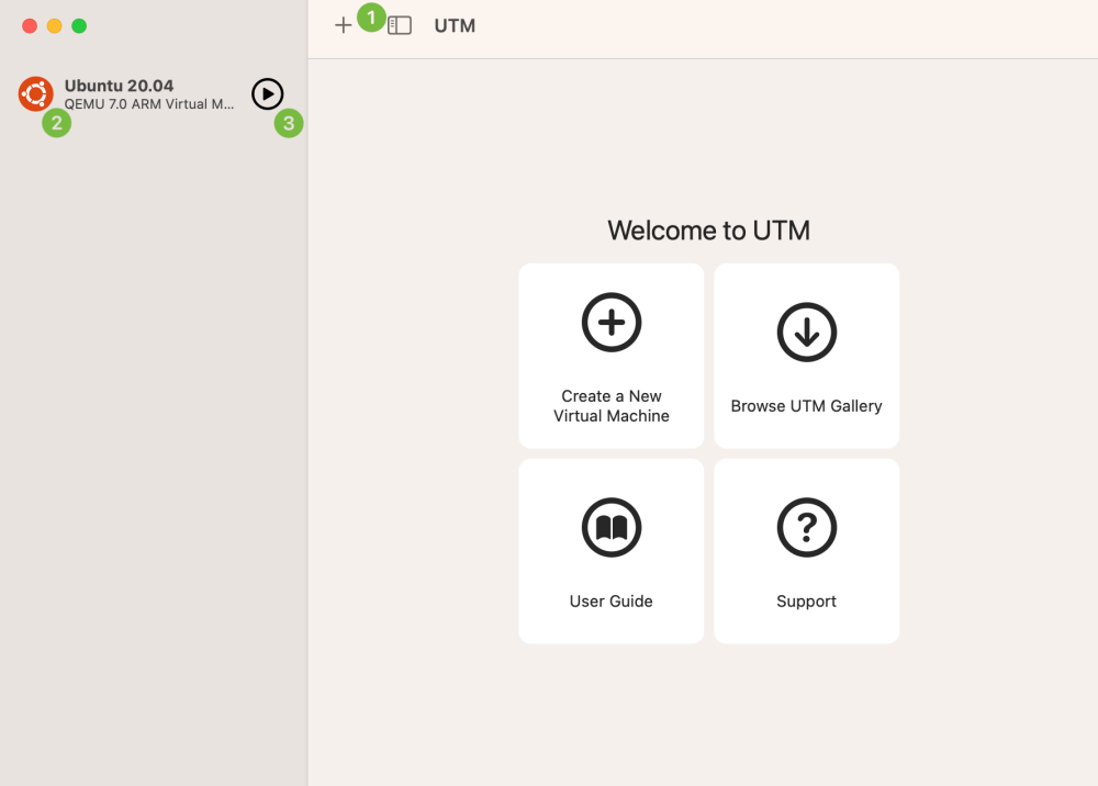 UTM creazione macchina virtuale su macOS