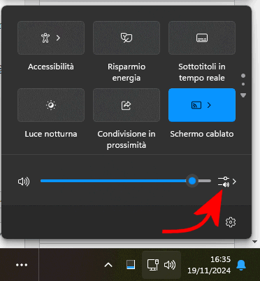 Accesso equalizzatore Windows 11