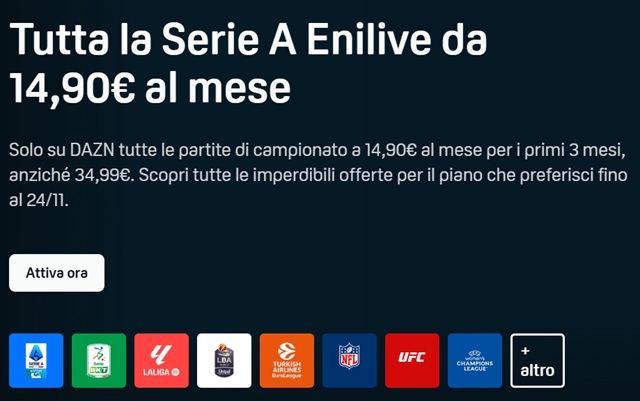 dazn serie a black friday