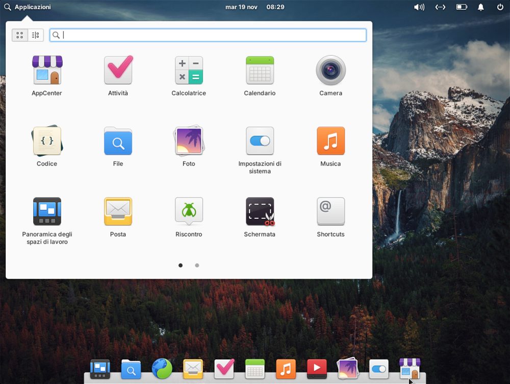 Desktop elementary OS