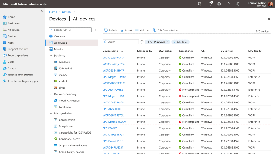 Gestione cloud PC Windows 365 con Intune