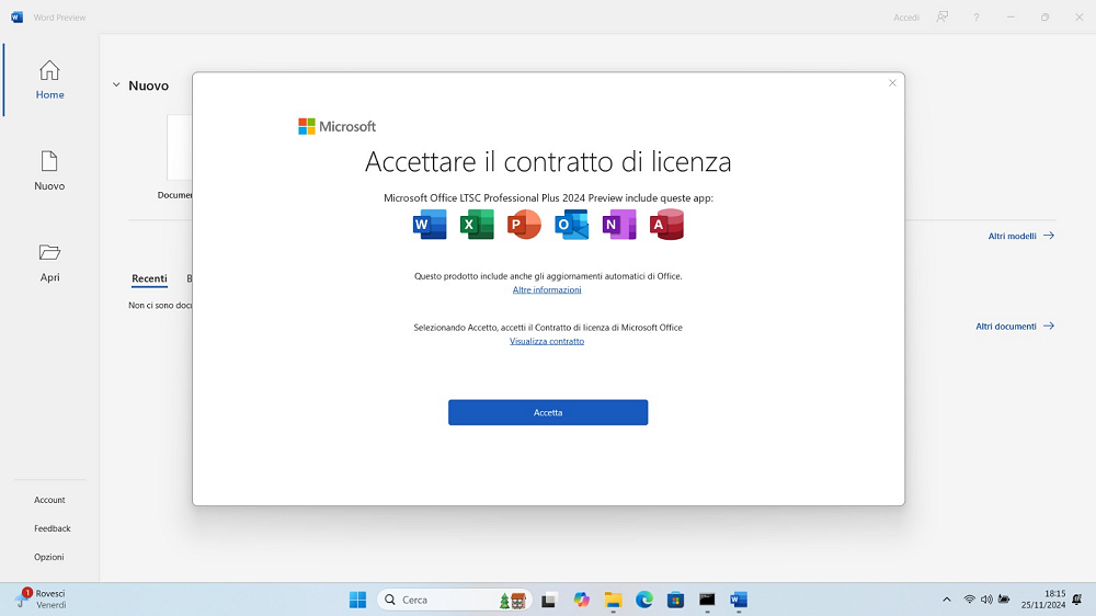 Licenza d'uso Office 2024
