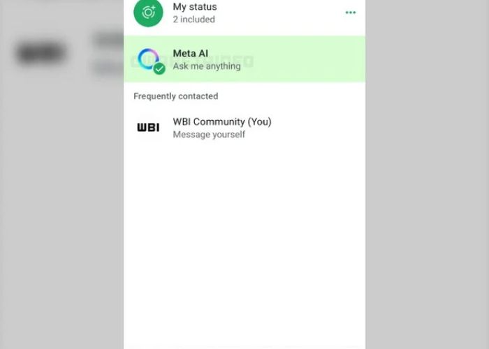 WhatsApp Meta AI 