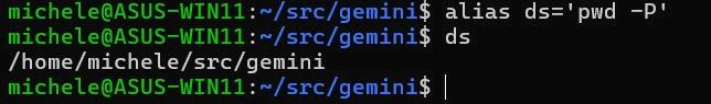 Alias pwd Linux