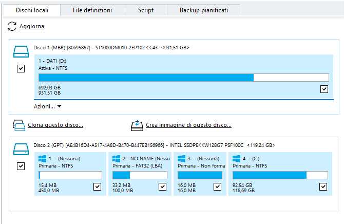 Clonazione disco e disk imaging con Macrium Reflect