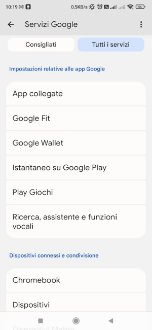 Disattivazione assistente vocale Android