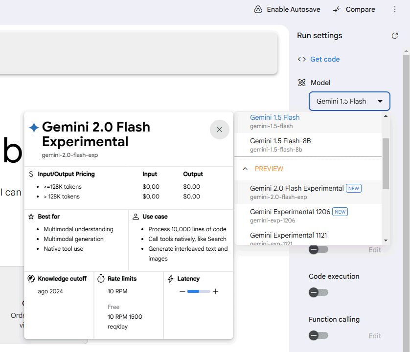 Gemini 2.0 Flash gratuito