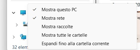 Personalizzare riquadro di spostamento Windows 11