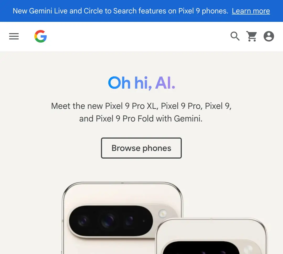 Gemini Google Pixel 9 