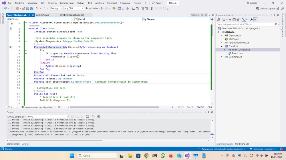 Gemini AI su Visual Studio