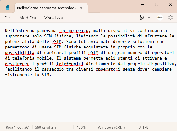 Correzione ortografica e grammaticale con Gemini