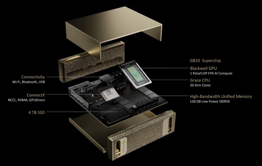 Architettura NVIDIA Project Digits supercomputer AI