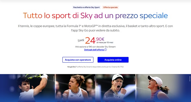 sky sport offerta speciale