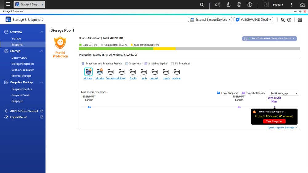 Snapshot NAS QNAP