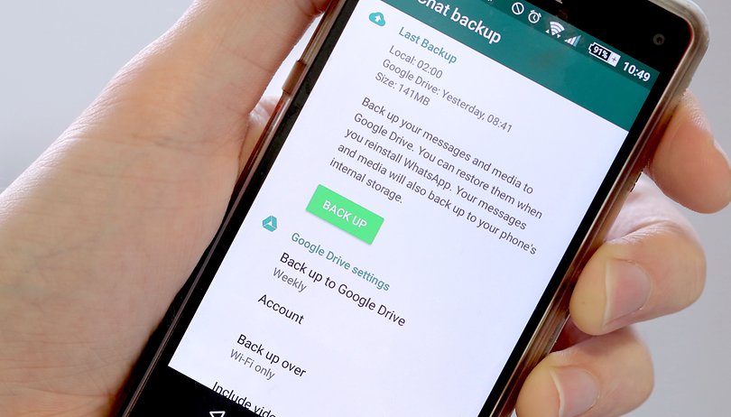 WhatsApp backup recuperare chat 