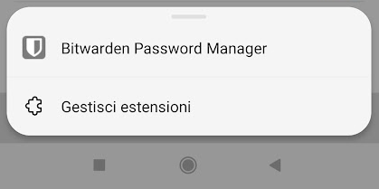 Scelta estensione Edge Canary per Android