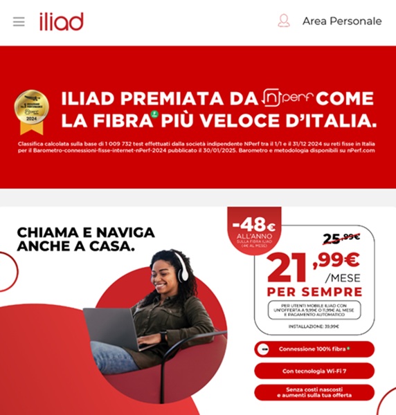 fibra iliad offerta