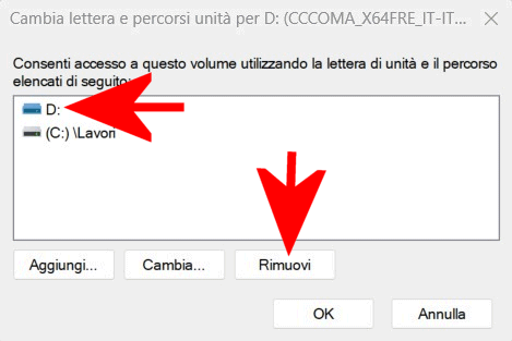 Lettera unità disco Windows