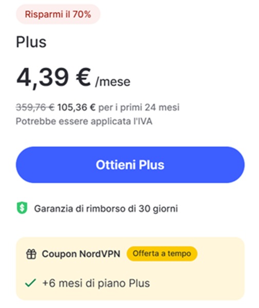 nordvpn offerta