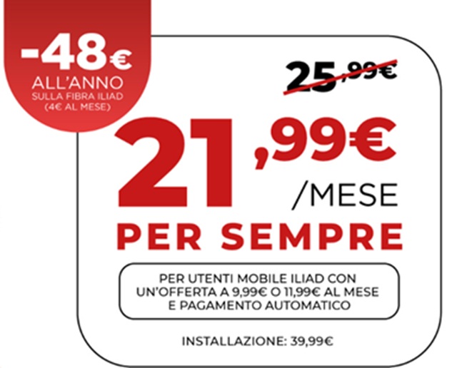 offerta iliad fibra