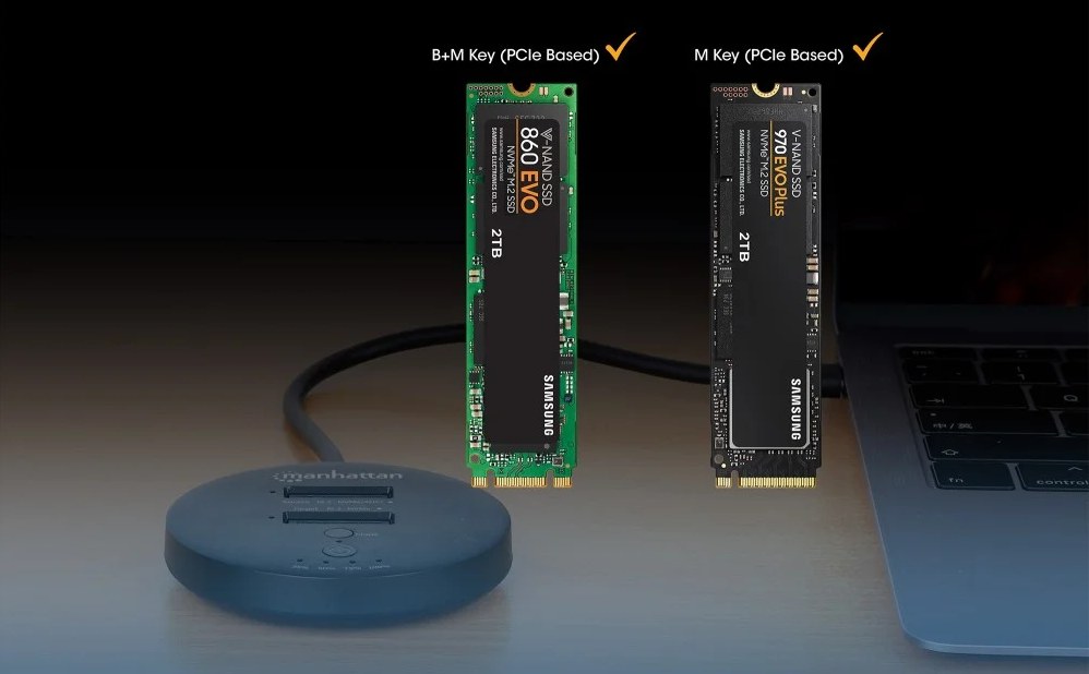 Tipologia SSD M.2 supportati dalla docking station Manhattan Shop