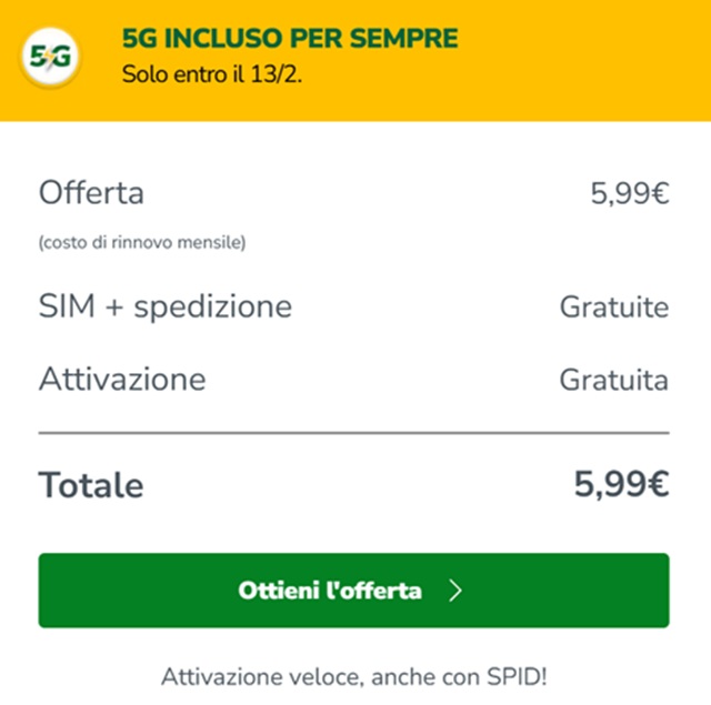 very mobile offerta