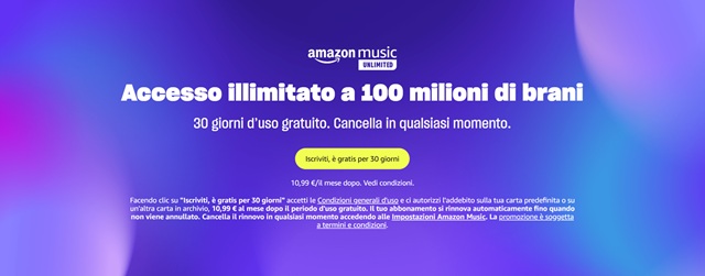 amazon music unlimited offerta