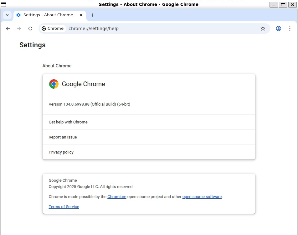 Chrome per Linux