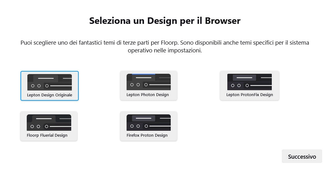 Design browser Floorp