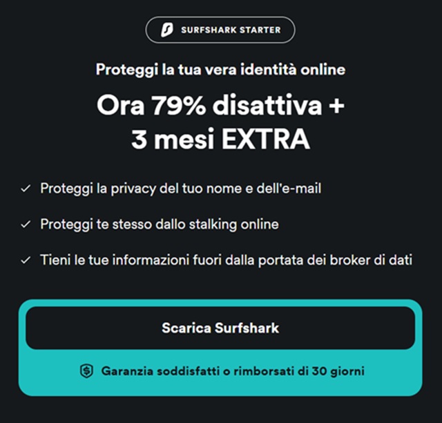 surfshark starter offerta