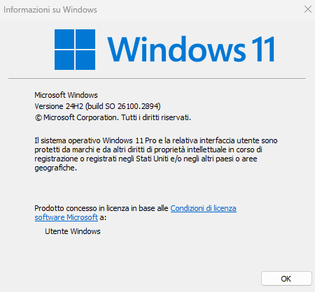 Ultimo aggiornamento Windows 11: numero di versione