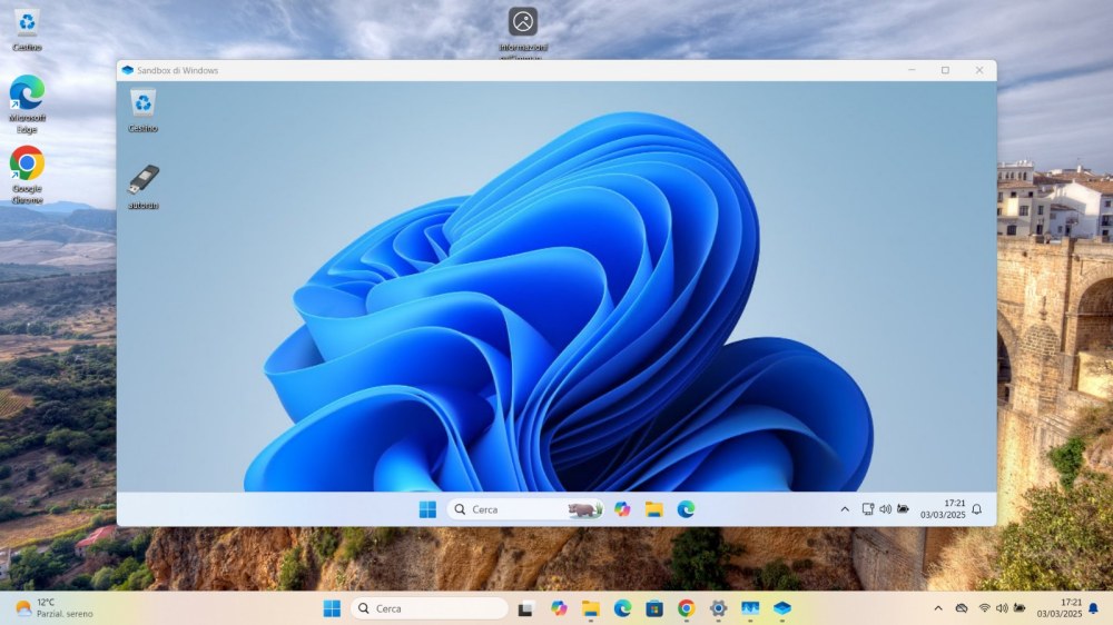 Avvio Windows Sandbox in Windows 11