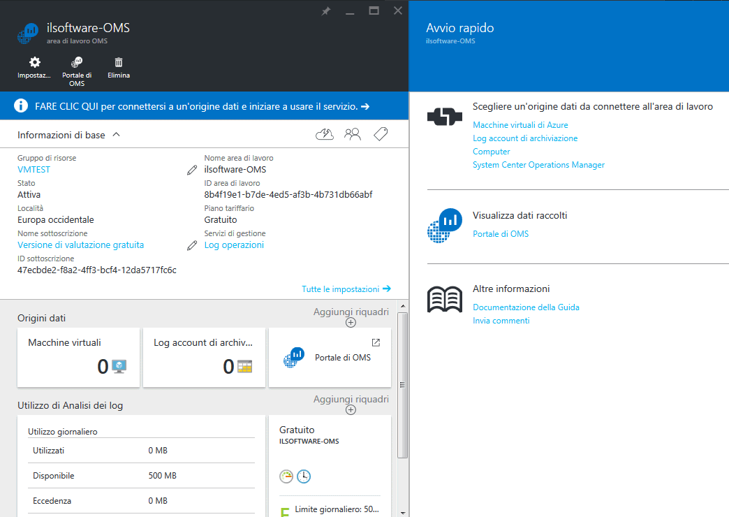 Come gestire il cloud ibrido con OMS (Operations Management Suite)