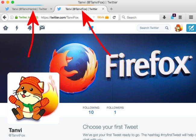 Firefox: contenitori per l'accesso con più account