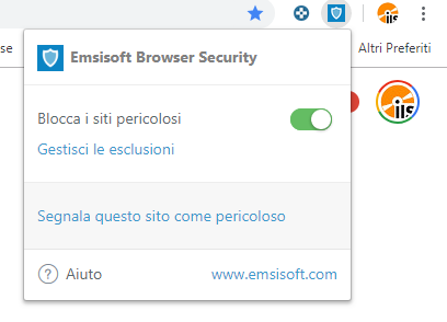 Evitare di visitare siti pericolosi e pagine truffaldine con Emsisoft Browser Security