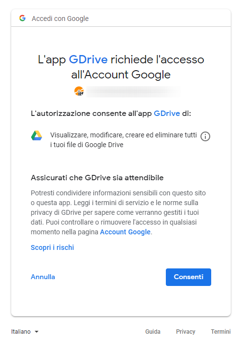 Google Drive backup in Windows: come procedere da riga di comando