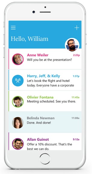 Send, app per la messaggistica s'interfaccia con Outlook