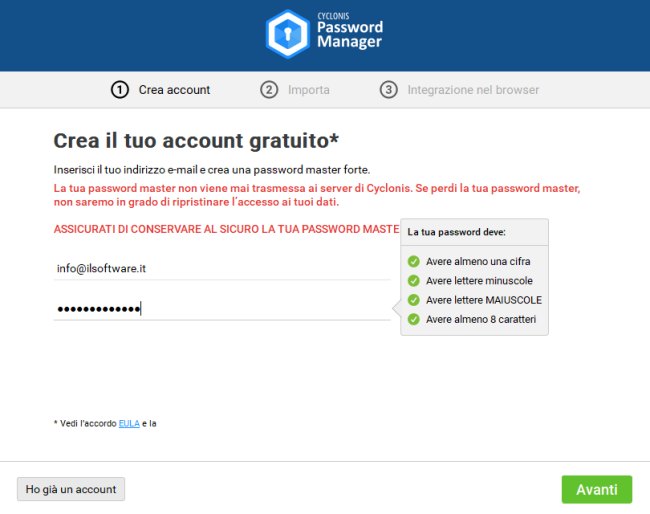 Cyclonis Password Manager, per gestire le proprie credenziali gratis e in sicurezza