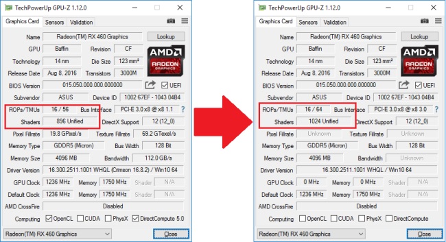 Sbloccare la RX 460 di AMD per aumentare le performance